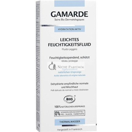 GAMARDE Bio-Cosmetics Light Moisture Fluid with Aloe Vera and Hyaluronic Acid for Dry Skin 40ml