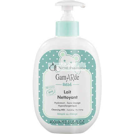 GAMARDE Bio-Cosmetics Baby Cleansing Milk for Face, Body & Bottom 100% Natural Baby Product Hypoallergenic Baby Lotion Baby Cream for Babies & Toddlers Moisturizing Baby Cream 400ml