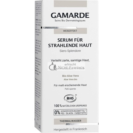 GAMARDE Bio-Kosmetik Radiant Skin Serum with Organic Aloe Vera and Licorice Vegan Moisturizing Care 30ml