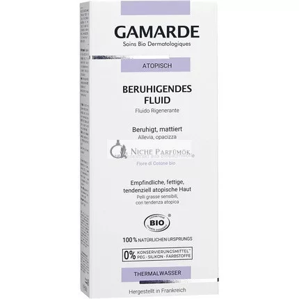 GAMARDE Bio-Cosmetics Soothing Fluid 100% Natural Moisturizing Gel for Stressed Skin 40ml