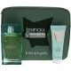 Lolita Lempicka Green Lover For Men 3 Piece Gift Set 3.4oz EDT Spray 2.5oz After Shave Gel Pouch