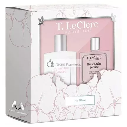 T Leclerc Coffret Parfum Et Huile Iris Blanc - A Luxurious Fragrance And Oil Gift Set