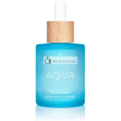   COCOSOLIS AQUA Filler-Effect Hyaluron Supreme Facial Serum with 8 Types of Hyaluronic Acid and Aquaxyl Vegan Anti-Age Day Care with Ultra Hydration