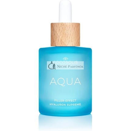COCOSOLIS AQUA Filler-Effect Hyaluron Supreme Facial Serum with 8 Types of Hyaluronic Acid and Aquaxyl Vegan Anti-Age Day Care with Ultra Hydration