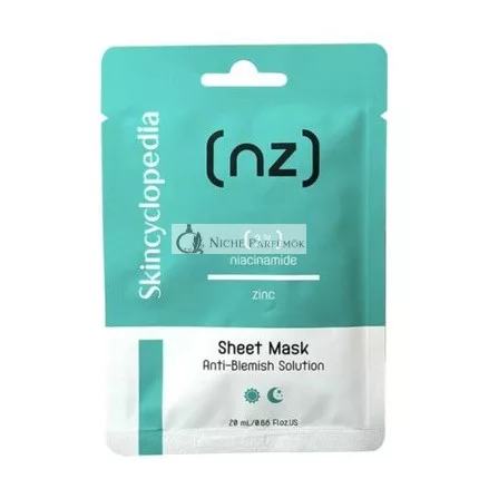 Skincyclopedia NZ 3% Niacinamide Zinc Sheet Mask Anti-Blemish Solution 20ml
