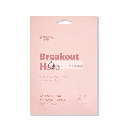 Eggo Breakout Hero Hydrocolloid Pimple Patch 24 Pieces Pimple Cleaning Stickers for Mature Pimples Acne Patches that Reduce Redness and Inflammation Skin Treatment - Pack of 24