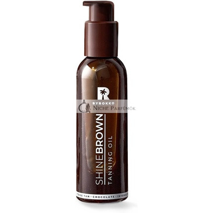 BYROKKO Shine Brown Chocolate Tanning Accelerator Oil 145ml Super Fast Bronzing Oil for Sunbathing and Solarium Unique Summer Chocolate Fragrance