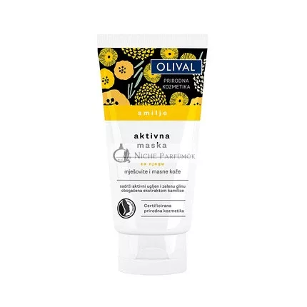 Olival Activated Charcoal Face Mask with Immortelle Oil 75ml