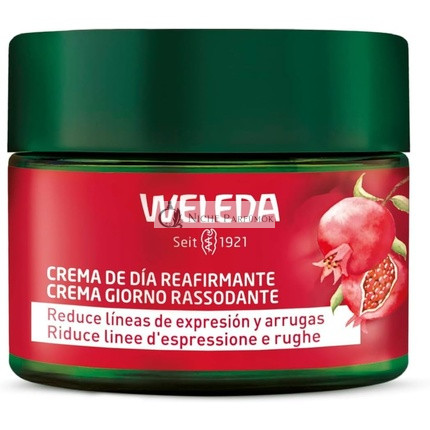 WELEDA Organic Firming Day Cream Natural Cosmetics Anti Aging Face Cream with Pomegranate Seed Oil and Maca Peptides Moisturizing Cream Reduces Wrinkles and Increases Elasticity