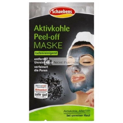Schaebens Charcoal Detox Peel-Off Mask - 16ml - Pore Minimizing Deep Cleanse Formula