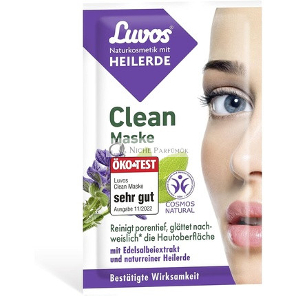 Luvos Cream Mask Clean Mask Deep Cleaning Vegan with Instant Effect 7.5ml