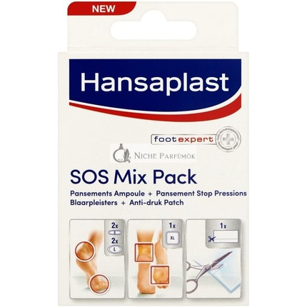 Hansaplast SOS Mix Pack Plasters Amoule + Plaster Stop Pressure - Pack of 6