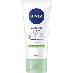   Nivea Oil Free Moisturising Day Cream Combination and Oily Skin Moisturiser Mineral Infused 50ml