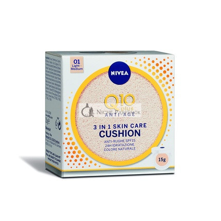 Q10 Plus Anti Age 3 in 1 Skin Care Cushion 01 Light Medium 15g