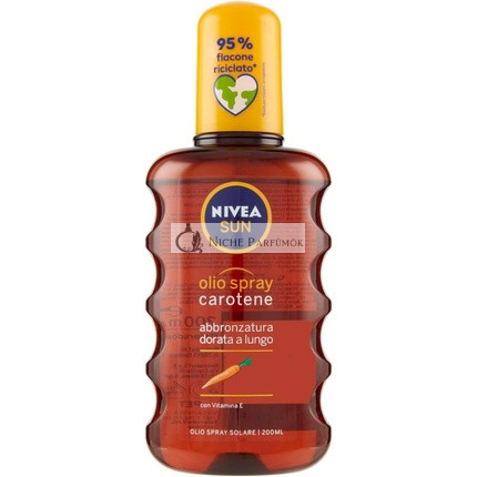 Nivea Sun Carotene Oil Spray Deep Tanning Skin Hydrates 200 ml