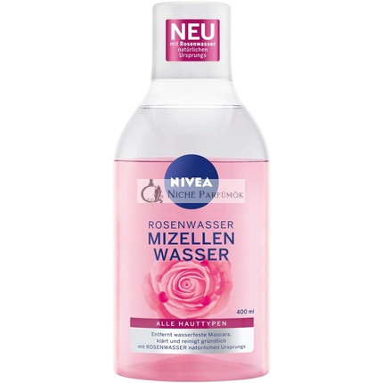 Nivea Rose Water Micellar Water 400ml Facial Cleansing with MicellAIR Technology and Natural Rose Water