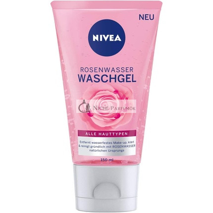 Nivea Rose Water Wash Gel 150ml Facial Cleansing with MicellAIR Technology and Natural Rose Water
