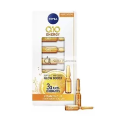   Nivea Face Ampoules Q10 Energy Glow Boost Vitamin E C Anti-Wrinkle Antioxidants