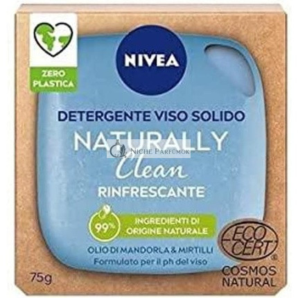 Nivea Naturally Clean Solid Face Cleanser 75g