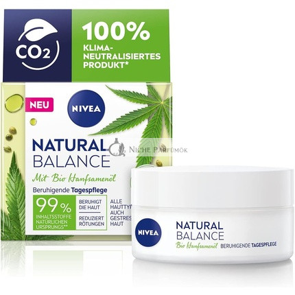 NIVEA Natural Balance Organic Hemp Seed Oil Soothing Day Cream 50ml