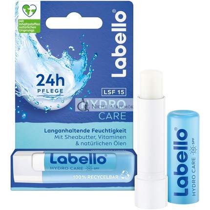 Labello Hydro Care Lip Balm with SPF 15 for 24h Moisture 4.8g