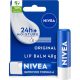 NIVEA Lip Balm Original Care 4.8g Deeply Hydrates Lips for 24h+ with Natural Origin Ingredients Shea Butter and Vitamins