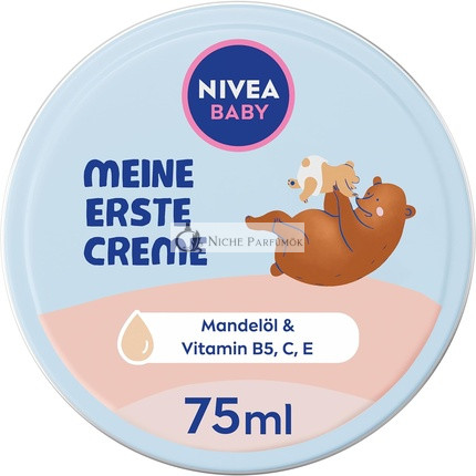 NIVEA BABY My First Cream Vegan and Hypoallergenic Skin Cream Moisturizing Cream for Babies with Almond Oil and Vitamins 75ml