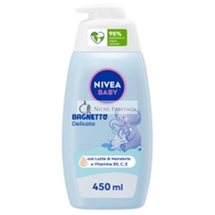 Nivea Baby Delicate Bath 450 Ml - Gentle And Moisturizing Baby Detergent