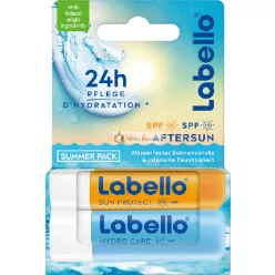   Labello Lip Care Stick Sun Hydro Aftersun Summer Mix Set - 2 X 48 Grams