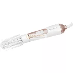   ProfiCare PC-HAS 3011 Hot Air Curling Brush with 2 Interchangeable Brush Attachments 2 Temperature/Power Settings Cold Setting for Style Fix Champagne White Champagne 330110