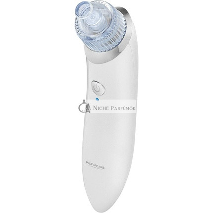 ProfiCare PC-PR 3025 Facial Cleansing Pimple Remover Blackhead Remover/Pore Cleaner Electric Set for All Skin Types - White with 4 Attachments