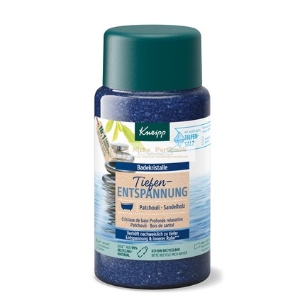 Kneipp Deep Relaxation Bath Crystals with Pure Deep Salt from Saline Luisenhall and Essential Patchouli Oil 600g