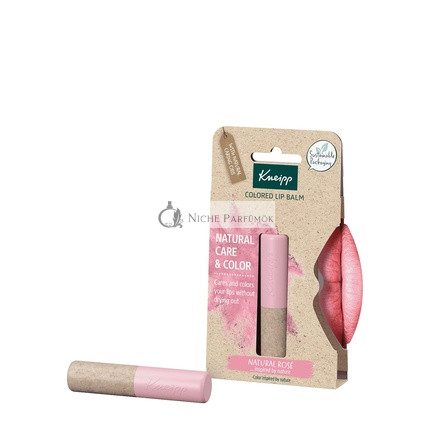 Kneipp Lip Balm with Natural Rose Color Length Effect Vegan and 100% Natural
