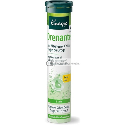 Kneipp Draining Effervescent Pineapple Tablets 20 Units Unisex