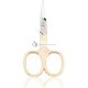 Titania Solingen Gold Plated Nail Scissors with Satin Finish 27g