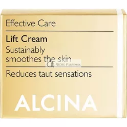   Alcina E Lifting Cream Face Care Cream with Hyaluronic Acid for Smooth Skin - 2 Pack of 50ml (100ml total)