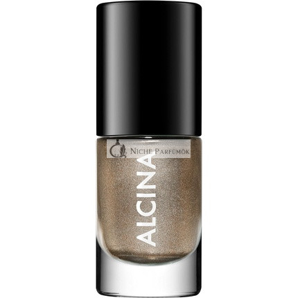 ALCINA Nail Colour Metal Bronze - Easy and Streak-Free Application with Special Shaped Brush - Brilliant, Intensely Pigmented and Long-Lasting Nails - Metallic Tone - Chrome Nails