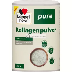   Doppelherz Pure Collagen Powder Flavorless Easy to Dissolve Without Preservatives and Flavors Controlled Pasture-Raised Raw Material 200g
