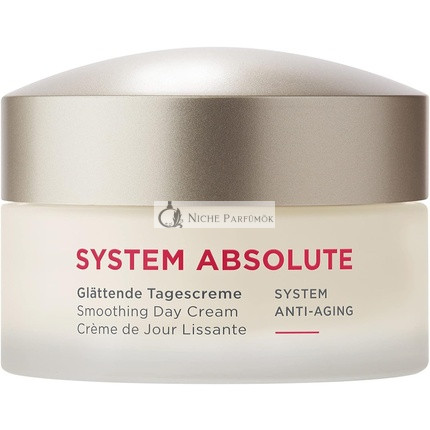 Annemarie Borlind System Absolute Smoothing Day Cream 50ml - Activates Collagen and Elastin Production - Ideal Makeup Base with Creamy Rich Texture