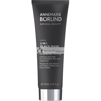 Annemarie Börlind Natural Beauty 2 in 1 Black Mask 75ml