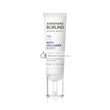 Annemarie Borlind NatuCollagen Boost Volume Lip Serum 15ml - Vegan Collagen Combined with a White Lupine Booster - Tightens, Moisturizes, and Repairs Dry Lips