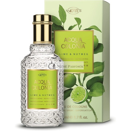 4711 Acqua Colonia Lime and Nutmeg Unisex Eau de Cologne Spray 50ml