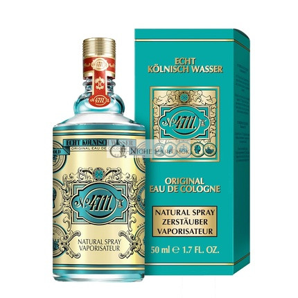 4711 Echt Kolnisch Wasser Eau de Cologne 50ml Natural Spray - Iconic Scent in Iconic Bottle - Unisex - Soothing for Body, Mind, and Soul Fruity 500ml