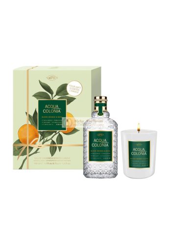 Acqua Colonia Blood Orange Basil Duo Set Eau de Cologne 100ml Kerze 72g Set - 4711