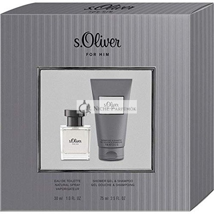 S.Oliver For Him Eau de Toilette Spray and Shower Gel Duo Set 30ml and 75ml
