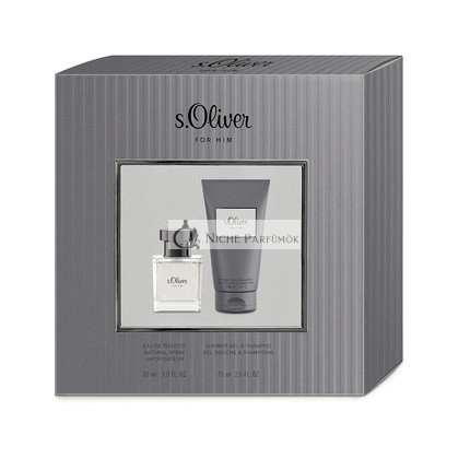 s.Oliver For Him Gift Set Fresh Sparkling Masculine for Unforgettable Moments Eau de Toilette 30ml & Shower Gel 75ml