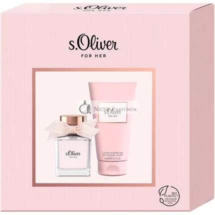 s.Oliver For Her Gift Set Radiant Elegant Feminine Eau de Toilette 30ml & Shower Gel 75ml