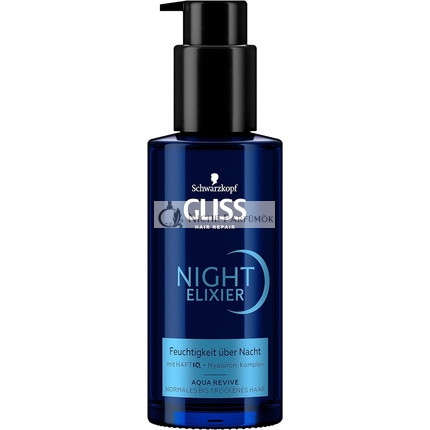 Gliss Night Elixir Aqua Revive Hair Serum 100ml