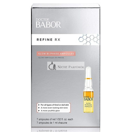 BABOR Refine RX Glow Bi-Phase Ampoule Serum Anti-Aging Collagen Boosting Vitamin C 7 Day Even Complexion
