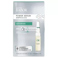   DOCTOR BABOR Power Serum Ceramide Face Ampoules with Hyaluronic Acid and Ceramides for a Healthy Skin Barrier Vegan Formula 7x2ml